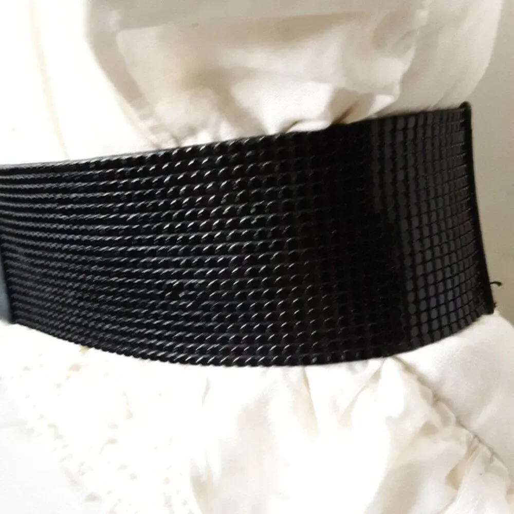 Express Women's Beaded Black Adjustable Waist Belt size XS/S